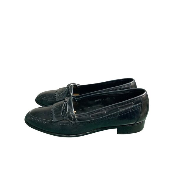 Vintage Stanley Blacker Italian men’s shoes leather throughout size 9.5 - Picture 4 of 12